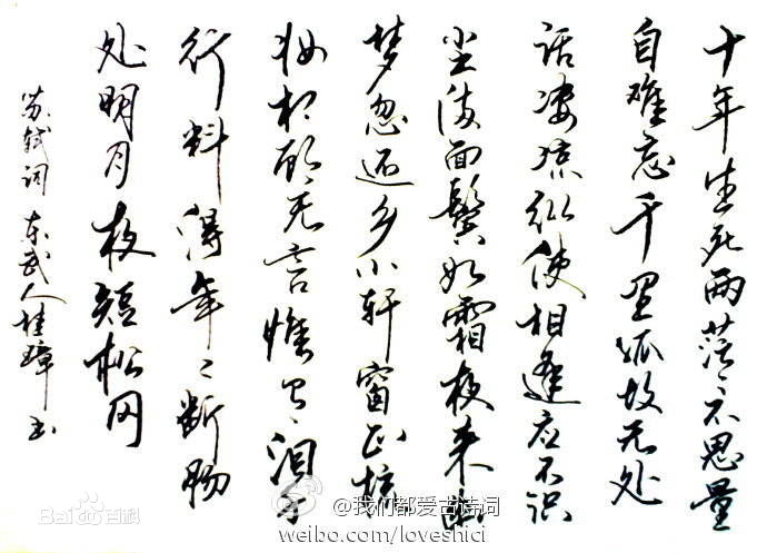 十年生死两茫茫