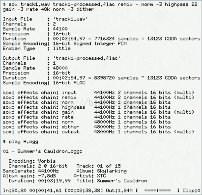 音频界的瑞士军刀 Sox Sound Exchange 国外开源音频处理软件介绍 一 老衲不出家 Csdn博客