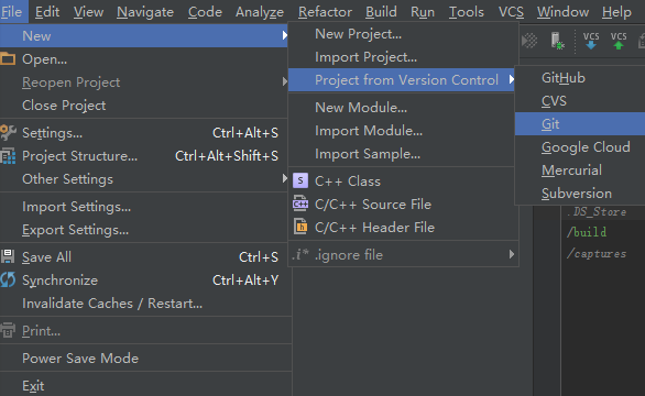 WIFI项目--Android Studio的.gitignore以及使用git提交拉取代码