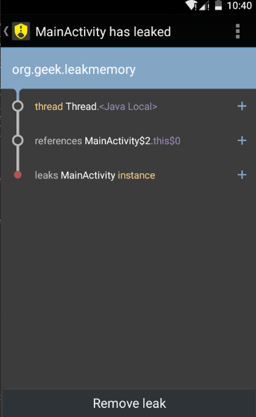 LeakCanary——直白的展现Android中的内存泄露