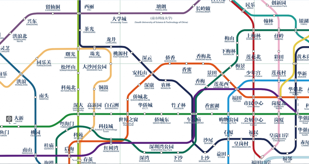 深圳地铁远期规划20条线路图首发