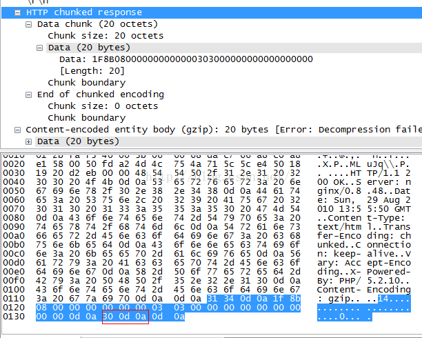 HTTP响应报文中的chunked