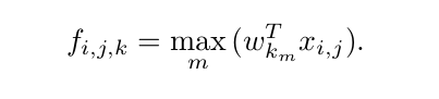 the feature maps of maxout layers are conculated