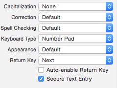 IOS 关于Text Field设置键盘
