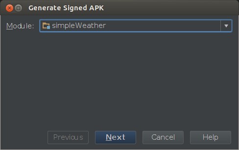 Generate Signed APK