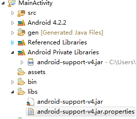 创建android-support-v4.jar.properties