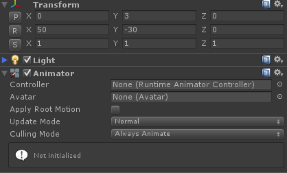 先添加animator组件