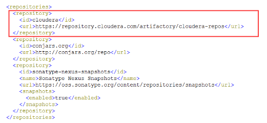 repository从apache改为cloudera