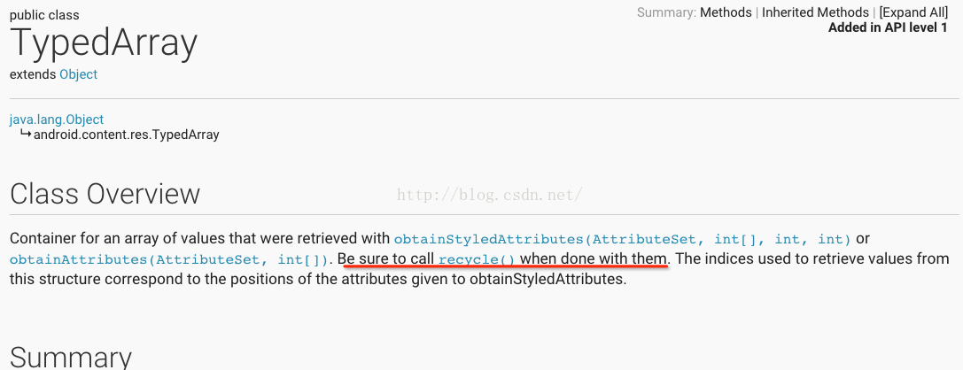 Android之TypedArray 为什么需要调用recycle()