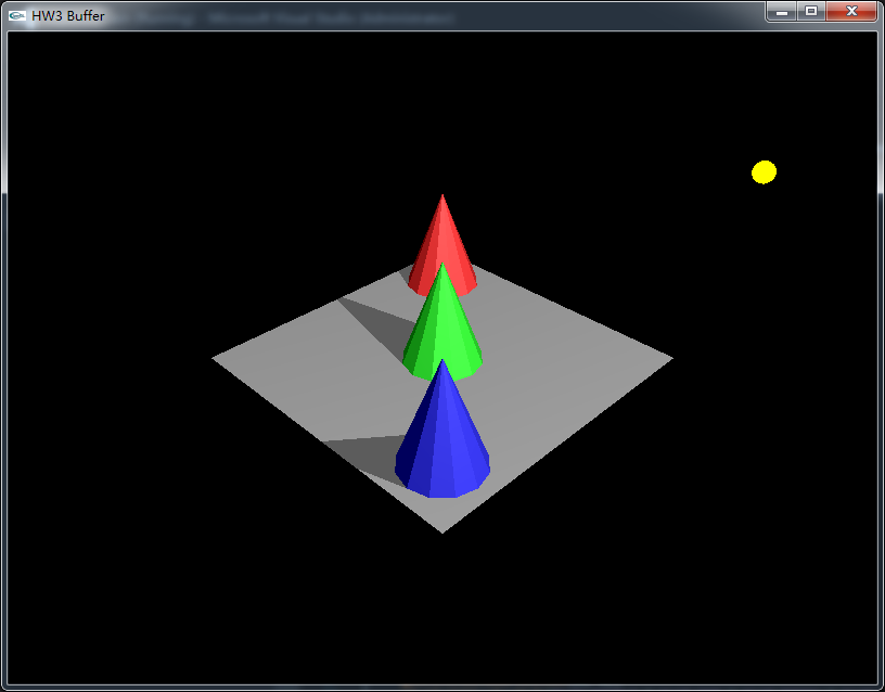 openGL 在光源处画一个球，移动光源