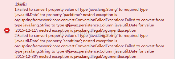 Failed to convert property value of type 'java.lang.String' to required type 'java.util.Date' for pr