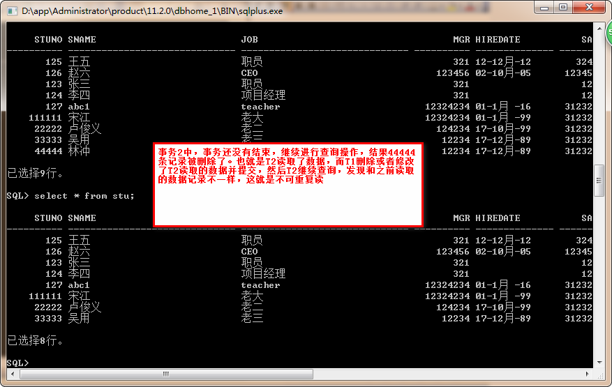 oracle事务隔离级别查看_oracle数据库隔离级别