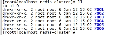 redis-cluster目录