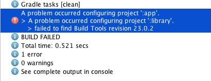 Build Tools revision