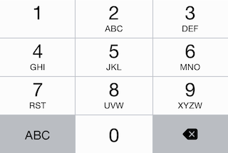 ios支持很多种键盘类型