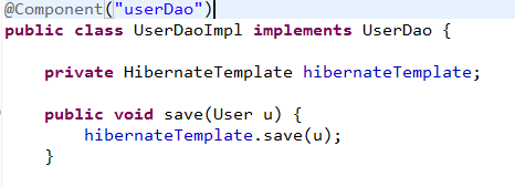 举例：一个UserDao实体的代码