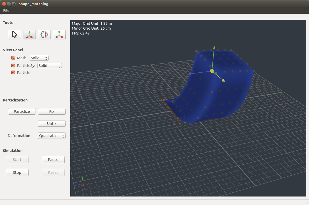 Meshless Deformations Based on Shape Matching