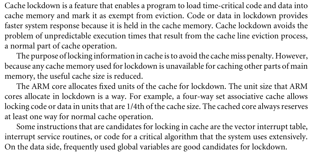 cache lockdown