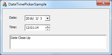 DateTimePickerSample