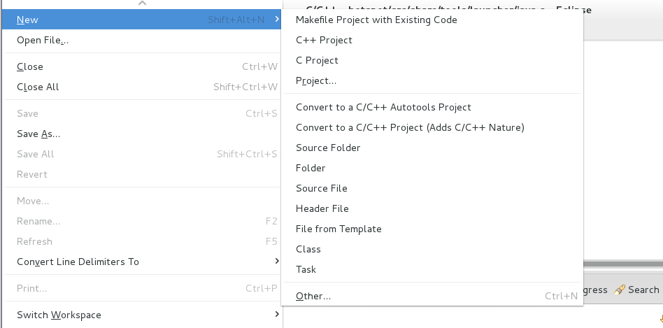 new->Makefile project with existing code