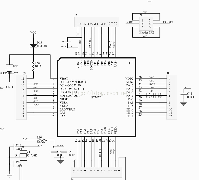 Stm32 usb схема подключения