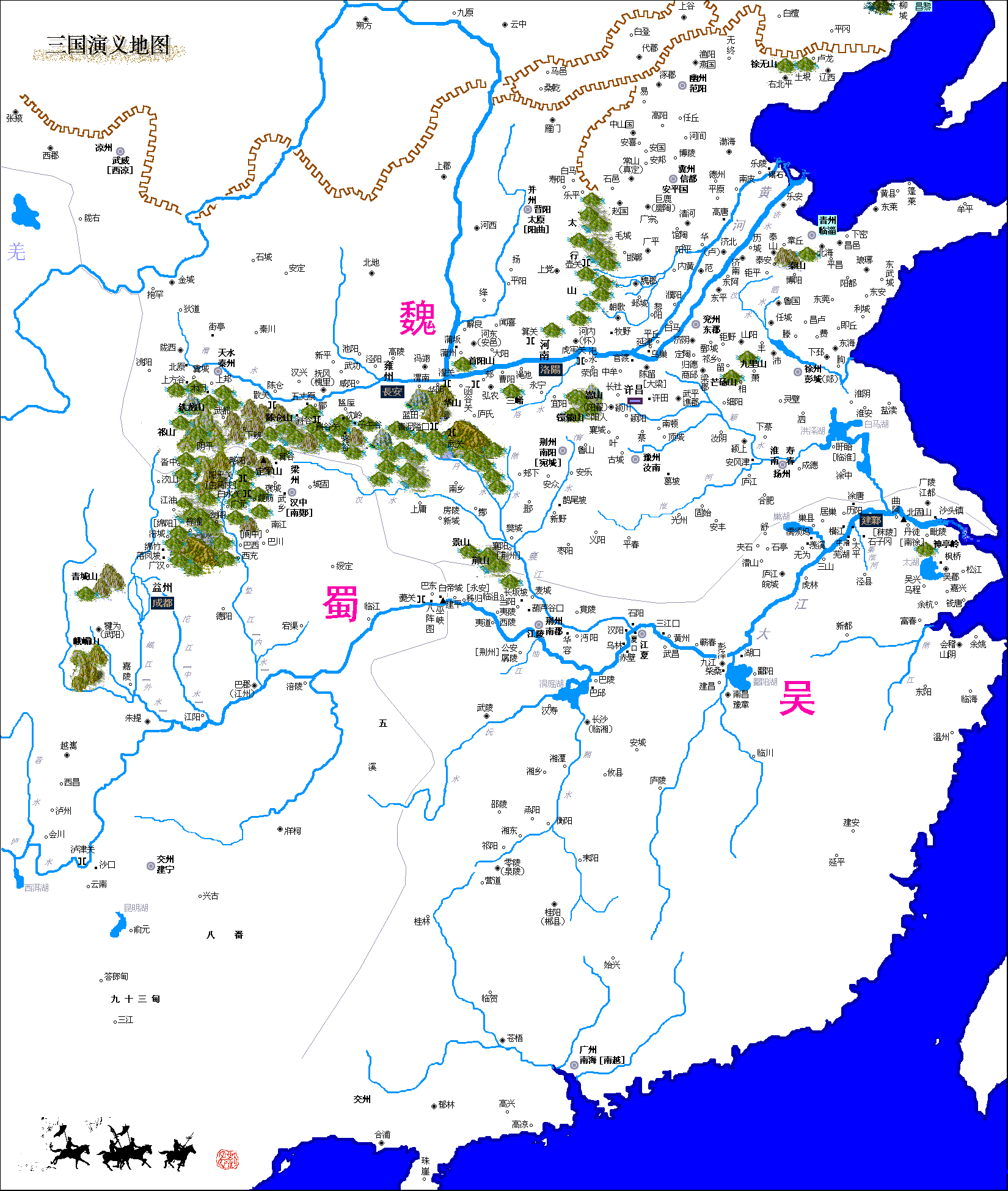 大汉13州地图十三州图片