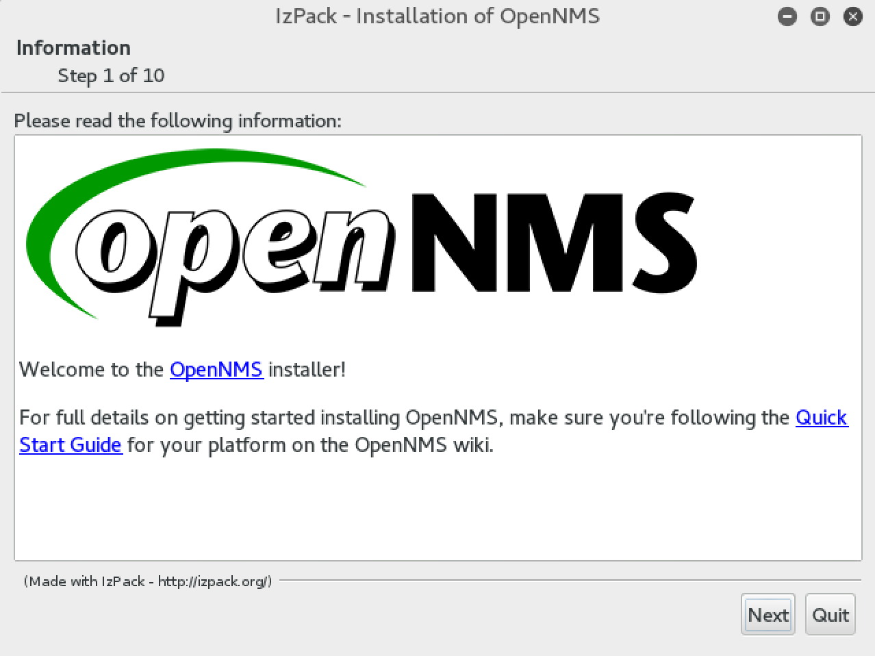openNMS installation
