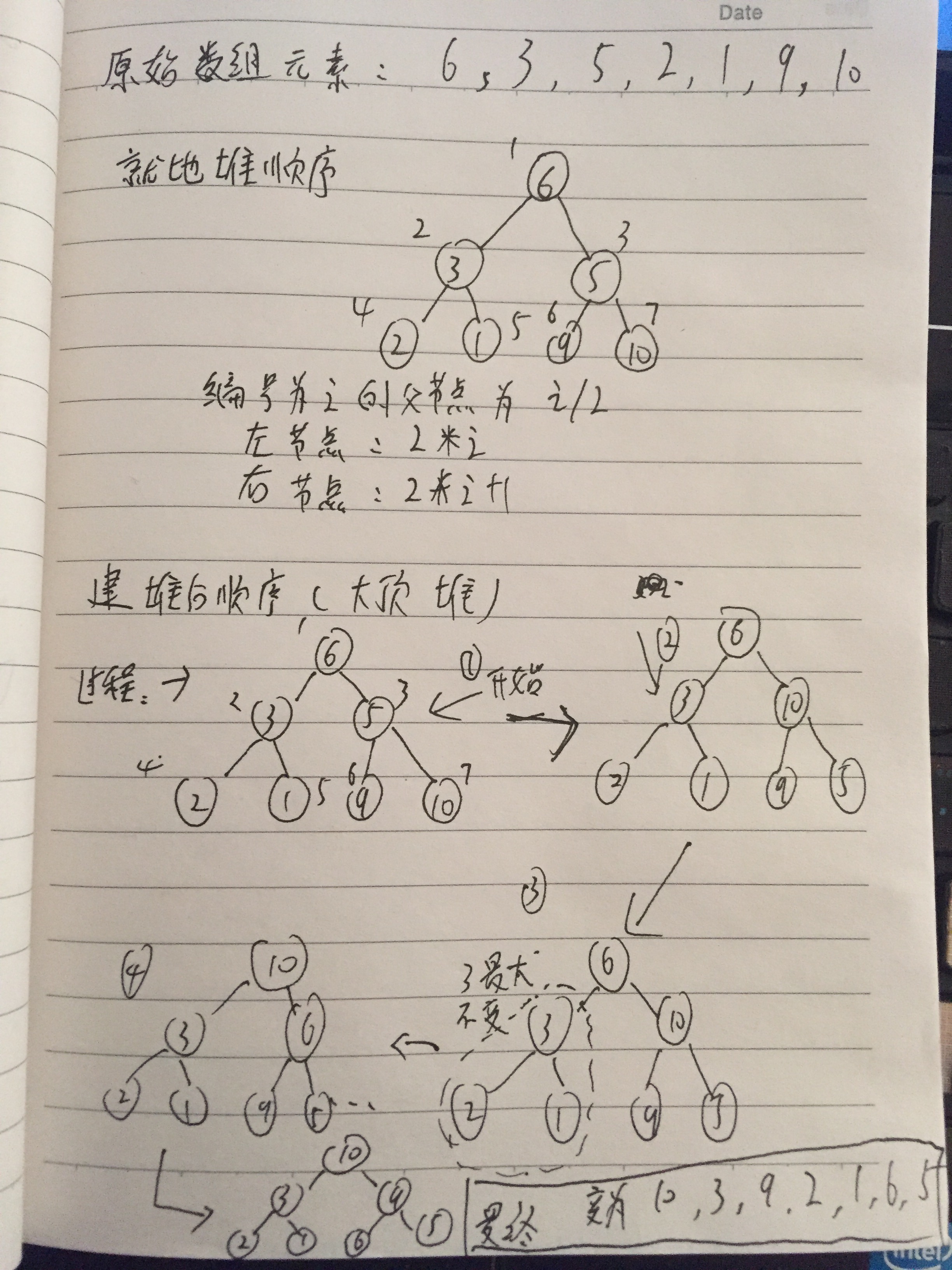 必须掌握的八种排序（3-4）--简单选择排序，堆排序