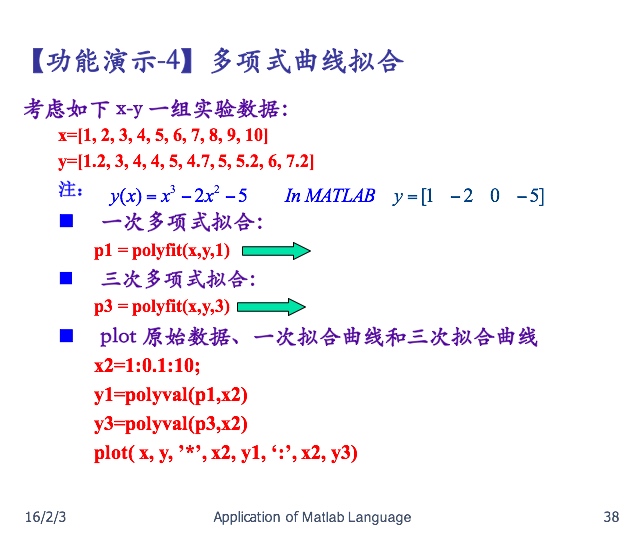 多项式曲线拟合