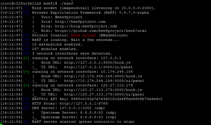 CentOS 6.5下安装BeEF