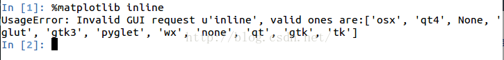 使用ipython %matplotlib inline