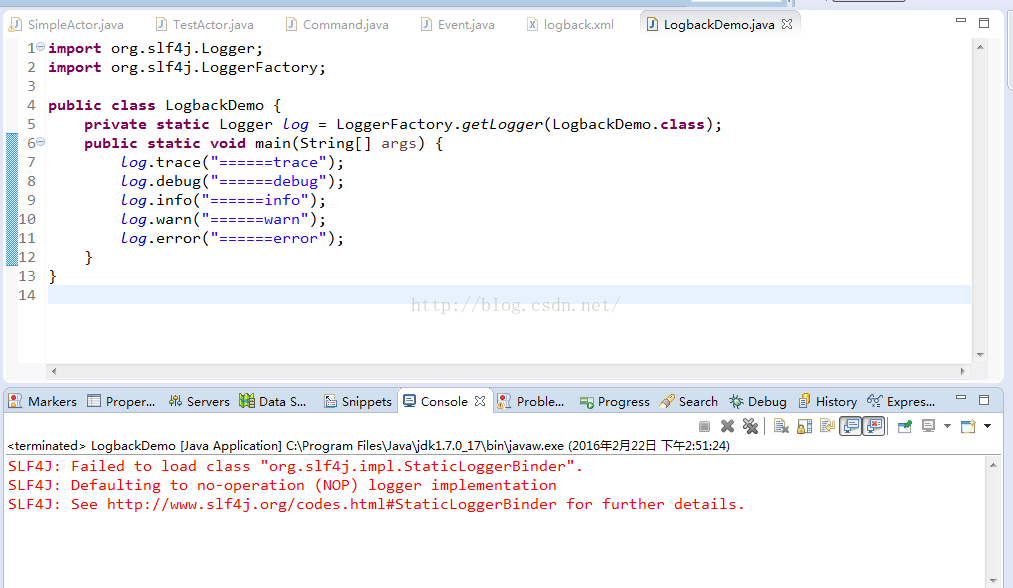 SLF4J: Failed to load class "org.slf4j.impl ...