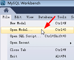 Mysql create schema from eer model