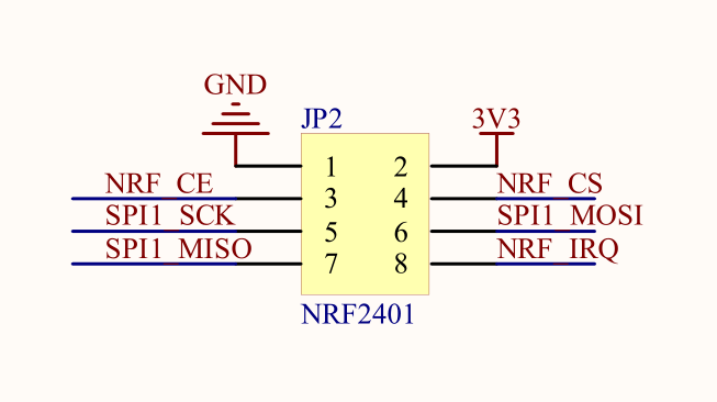 NRF24L01模組引腳圖