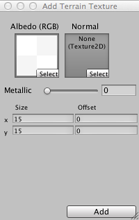 Add Texture window (Standard)