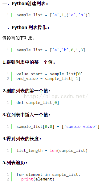 Python的 列表list 定义 索引 添加 删除 遍历 长度 组合 重复 反转 切片 比较 排序 Mmc2015的专栏 Csdn博客