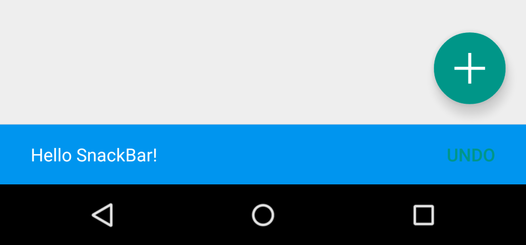Snackbar-Android M新控件