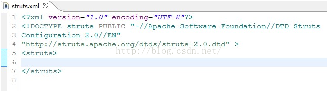 MyEclipse创建struts.xml