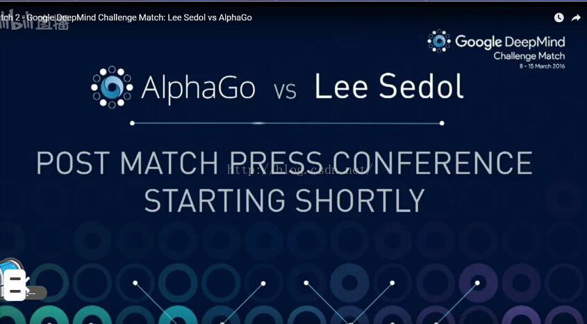 世界围棋人机大战、顶峰对决第二战：围棋世界冠军Lee Sedol（李世石，围棋职业九段）对战Google DeepMind AlphaGo围棋程序，AlphaGo再次胜出！...