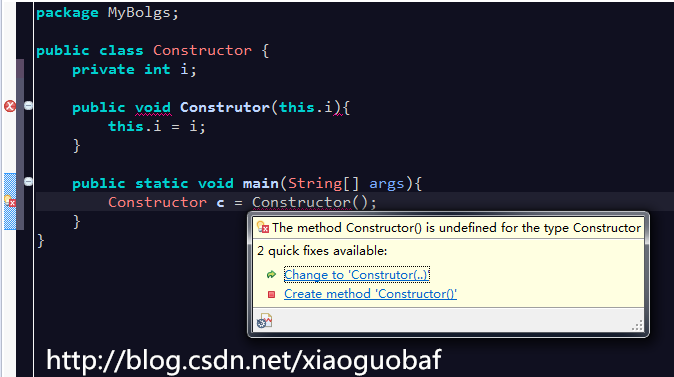 直接调用constructor