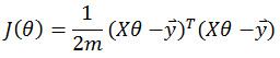 多元线性回归代价函数的标准向量化描述