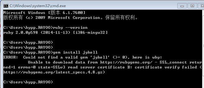 SSL connect Error When Installing Jekyll In Windows CSDN 
