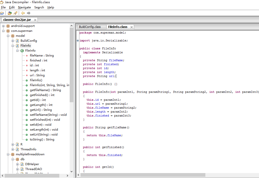 使用dex2jar反编译APK中的classes.dex
