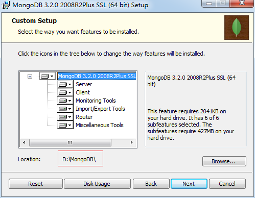 Windows下安装MongoDB 3.2