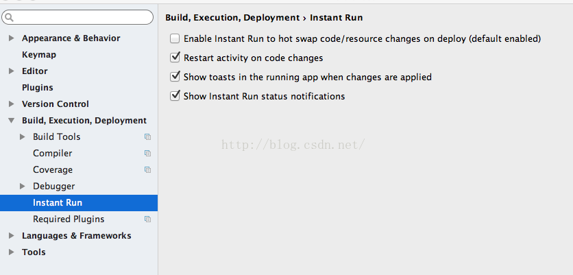 Exception_android_Instant Run requires 'Tools | Android | Enable ADB integration' to be enabled.