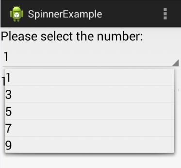 Spinner使用方法