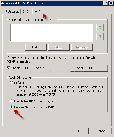 Machine generated alternative text:Advanced TCP/IP Se [ [ 血 g 、 IP Settings D 、 5 WINS WINS addresses, in order IF L 卜 1H05T5 100 p enabled, it applies 副 〔 onn 〔 匕 ons For Which TCP/IP enabled. Enable L 卜 1H05T5 100 p 、 BIOS setting Default: Import LMHOSTS. 刂 S 、 BIOS setting From 十 DHCP server. IF 甙 iC IP address used or 十 DHCP server does not provide 、 BIOS S 匕 n enable 、 BIOS OV TCP/IP. Enable 、 BIOS OV TCP/IP Disable 、 BIOS OV TCP/IP 