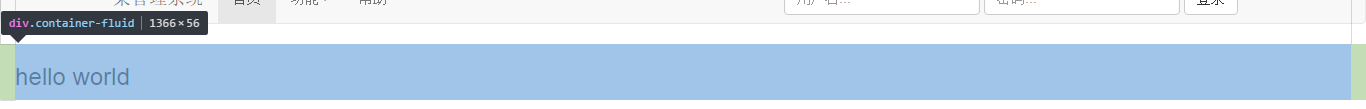 container-fluid浏览器展现