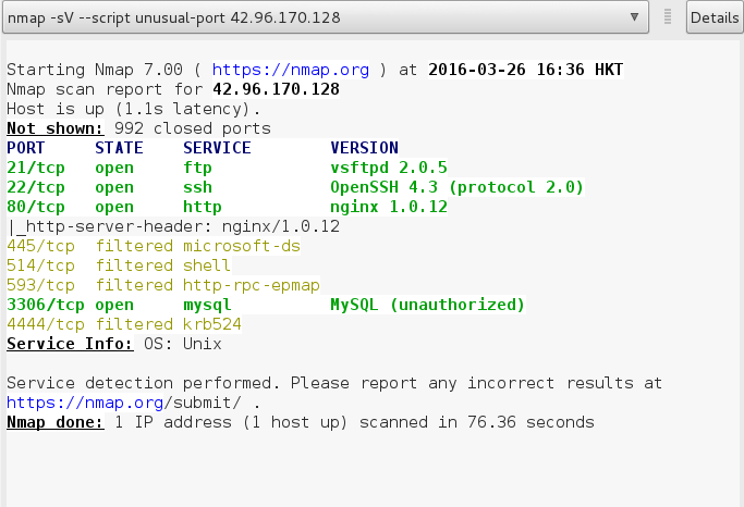 使用nmap 进行多种安全评估[通俗易懂]