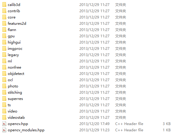 opencv2模块结构